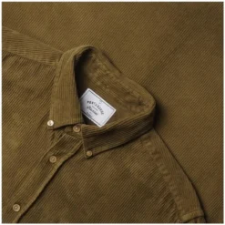 Portuguese Flannel Lobo Shirt - Olive 12 Portuguese Flannel Lobo Shirt - Olive -ModeHeren Winkel 21565333 500 E