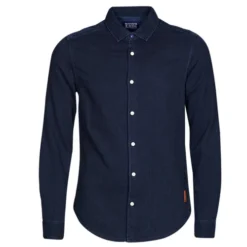 Scotch & Soda Chemise En Sergé Indigo.. -ModeHeren Winkel 23126930 500 A