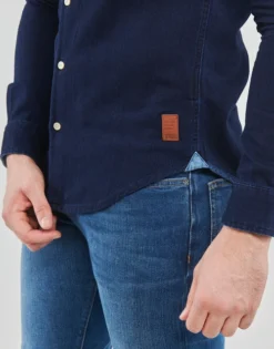 Scotch & Soda Chemise En Sergé Indigo.. -ModeHeren Winkel 23126930 500 E